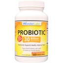 Wonder Laboratories Probiootikum 30 miljardit head bakterid (8 Lactobacillus tüved ja 2 Bifidobacterium tüved), toitumisalaselt toetada tervislikku seedesüsteemi, 120 kapslit