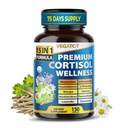 VEGATOT Orgaaniline kortisooli heaolukompleks 15-in-1 valemiga Magneesium Ashwagandha naistepuna Valerian Rhodiola Rosea Passionflower Kummel