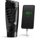Promixx Charge Shaker Bottle (MiiXR+ Edition) | Seadme laadimine Vortex Mixer koos lisamälu ja kergesti puhastatav Tritan Cup (20oz | Stealth Black)