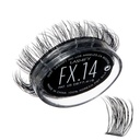 Lashify Fluffy FX 14mm Gossamer DIY ripsmepikendused Täitke uuesti, kõige kurnavam ja lamedam välimus, must, lihtne vale ripsmed