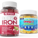 Raudkummid 2 Pack + Kids Omega 3 Gummies 2 Pack