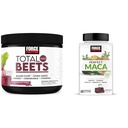 Jõutegur Kogu peedid Lämmastikoksiidi pulber ja täiuslik Maca juure närib energia, meeleolu ja tasakaalu lisapakett