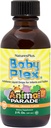 NaturesPlus Animal Parade Baby Plex, Natural Orange Maitse - 2 fl oz, Pack of 2 - Vedel Multivitamiin imikutele ja väikelastele - Suhkruvaba, Gluteenivaba - 120 Kokku Servings