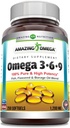 Amazing Omega 3.6.9 Supplement | 1200 Mg per Serving | 250 Softgels | Maitsestamata | Mitte-GMO | Gluteenivaba | Made in USA