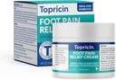 Topricin Foot Pain Relief Cream - looduslik ja lõhnavaba niisutav kreem, 4 untsi - Jar