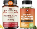 Berberine kompleks täiendada ja põletada Gummies | Täiskaalulangus toetust rohelise tee ja kibe melon | isu supressant, kõhurasva reduktor ja termogeenne tugi | 1 kuu pakkumine