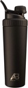 AeroBottle Cryo Shaker Cup, isoleeritud roostevabast terasest veepudel ja valgu raputaja, segab valku ja eeltreeningut turbulentse segamistehnoloogiaga, ei sega palli ega Wisk, 26oz, must jää