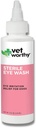 Vet Worthy Eye Wash koertele - õrn silmade puhastuslahendus koertele pisarate pleki ja silmade ärrituse vältimiseks - koera silmade puhastaja pisarate plekkide, mustuse ja silmade tühjendamiseks - 4oz