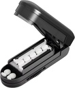 Pill Cutter, Pill Cutter Splitter väikestele ja väikestele pillidele, lõigatud pillid, vitamiinid, tabletid, reguleeritav pillide lõikamine väikestele või suurtele pillidele varjatud Sharp roostevabast terasest plaat, Travel Size
