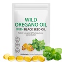 Oreganoõli musta seemne õliga, 6000mg oreganoõli kapslid Orgaaniline, Oregano lisakapslid, looduslikud antioksüdandid, Non-GMO, Gluteenivaba, 120 Softgels