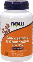 NOW Foods Glükosamiin ja kondroitiini MSM, 90 Count