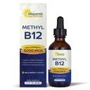 aSquared Nutrition Vitamiin B12 Sublingual Vedelad tilgad - 5000 MCG täiendus Metüülkobalamiiniga (metüül B-12) - Max Imendumine B 12 energia suurendamiseks - Vegan sõbralik - 2 fl oz