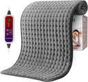 Qfun Extra Suur Soojenduspadi seljavalu leevendamiseks, 19,6 "x39,3" XXL Kiire Soojuspadjakael ja õla elektriline küttepadi perioodiliste krampide jaoks 6 soojusseadete ja automaatse sulgemisega, jõulukingid meestele