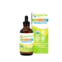 LiviaOne Daily vedelad probiootikumid, USDA-sertifitseeritud orgaanilised probiootikumid, allergeen- ja gluteenivabad veganprobiootikumid naistele ja meestele, mitte-GMO ja toores, 4 Fl Oz (1. pakend)