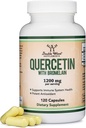 Quercetin koos Bromelain - 120 loend (1200 mg Servings) Immuuntervise kapslid - toetab tervislikke immuunfunktsioone meestel ja naistel (veegan Safe, kolmanda osapoole testitud, gluteenivaba) kahekordse puiduga