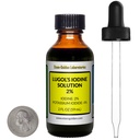 Lugoli jood / 2% lahus / 2 Oz merevaigust klaasist pudelis / tasuta tilguti