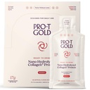 ProT Gold Liquid Collagen Protein Shot, 17 g Clear Protein Nano-Hydrolyzed Grass Fed Collagen, 2 g Arginine for Wound Support, Gluteenivaba, suhkruvaba, 0g Carbs, Non GMO, Berry, 1 fl oz, 24 Pack