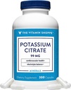 Vitamiin Shoppe kaaliumtsitraat 99MG - toetab südame-veresoonkonna tervist, soodustab rakkude funktsiooni ja aitab säilitada elektrolüütide tasakaalu üldise heaolu jaoks (300 kapslit)