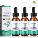 REYROB 3 Pack Cortexi Tinnitus ravi, [1x30ML] Cortexi kuulmise tugitilgad, Cortexi täiustatud valem tilgad kõrva tervise jaoks