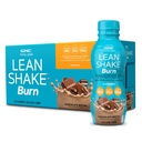 GNC Lean Shake Burn kofeiiniga, toidu asendamine, šokolaad Mocha, 25g valk, kliiniliselt tõestatud kehakaalu juhtimine, valmis jooma, nulllisatud suhkur, 14 oz pudelid, pakend 12