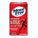 Move Free Advanced Glükoosamiin Kondroitiin + Kaltsium Fruktoboraadi ühine tugilisa, toetab mobiilsust Mugavus Tugevus Paindlikkus & Luu - 200 tabletti (100 portsjonit) *