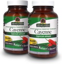 Looduse vastus Cayenne Pepper Powder Kapsli täiendus, 90-Count | Natural Metabolism Booster | Soodustab südame-veresoonkonna tervist | Aitab seedimist ja ringlust (2. pakk)