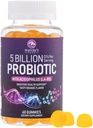 Probiootilised Gummies 5 miljardit CFU - igapäevane probiootiline nätsu lisand naistele, meestele ja teismelistele - looduslik seedetrakti tervis, "hea" soolestiku ja immuunsuse tugi 6 probiootiliste tüvedega - oranž maitse - 60 krahv
