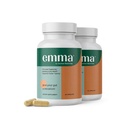Emma Gut Health - 2 Pack - Gas and Bloating Relief, Kõhukinnisus, Lekkeline soolestiku parandamine - Soole puhastamine ja taastamine Seedimine - Reguleerida soolestiku liikumist. Probiootikumid ja lahtistav alternatiiv, 120 kapslit