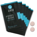 Zaca taastamise närimistable Supplement | Hüdraat + Revive | Pidu, reisimine, treening ja kõrgus | Suhkruvaba & gluteenivaba | Segatud marja, 6 pakendit = 12 tabletti