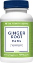 Vitamiin Shoppe ingveri juur 550MG, kogu maitsetaime täiendus, mis toetab seedimist ja rahustamist (100 kapslit)