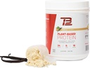 TB12 Taimepõhine valgupulber, jätkusuutlikult hangitud hernevalk, vanilje, vegan, 1 g Net Carb, GMO-vaba, suhkruvaba (18 serveerimist / 1,26 lbs)