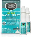 berkley jensen No Drip Raske ummistus ninasprei - Maksimaalne tugevus dekongestant oksümetasoliin HCl & mentool - Pump Mist Applicator, No Steroid, 12 tundi Relief, 1 Fluid Ounce (pakk 2)