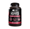 Puhtad ORIGINAALSED KOOSTISOSAD Cayenne Pepper (365 kapslit) Ei sisalda magneesiumi ega riisi täiteaineid, puhtad, laboris kontrollitud