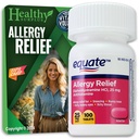 Tervislik ülejääk ® Vital Volumes Näpunäited Kaart & Equate Allergia Relief Difenhüdramiin HCL, 25 mg 100 Tablets Bundle