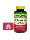 Spring Valley Kaalium 99 mg, 250 Count + STS Sticker.