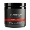 Toniiq 100 miljardit CFU Lactobacillus Salivarius probiootikum - kõrgeim kinnitatud CFU arv - kolmanda osapoole labor, mida on testitud tugevuse suhtes - 60 taimekapslit - 30 serveerimist - TQ kontrollitud