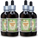 Roheline tee (Camellia Sinensis) glütseriit, orgaaniline kuivatatud lehed Alkoholivabad vedelikuekstrakt (kaubanimi: HerbalTerra, Proudly Made in USA) 4x4 fl.oz (4x120 ml)