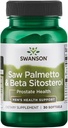 Swanson Saw Palmetto ja Beta Sitosterol 30 Sgels