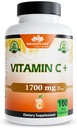 NaturaLife'i laborid C-vitamiini D3-vitamiiniga, tsink, leedripuu ja ingveri juur - 1700 mg serveerimise kohta - 100 kapslit, vegan, mitte-GMO, Gluteenivaba