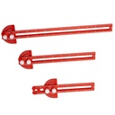 Puidutöö reeglir, TOURACE 3Pcs Täppistasku reeglir Metallllugiste reegel Puidutööriistad T Ruutmeetriline / tolli kaasaskantav reeglistik protraktori nurgaotsijaga(6/8/12 tolli)