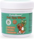 CuteBone Pet Eye pühkib 120 loendit - õrnad ja rahustavad silmade puhastusvahendid koertele ja kassidele, eemaldab mustuse, pisarate plekid ja praod, hoiab ära silmainfektsioonid, looduslikud koostisosad, ohutu ja lihtne kasutada