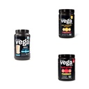 Vega Sport Routine Bundle - Premium Vanilla Valgu Pulber (20 Servings) Maasikas Lemonaad Preworkout Energizer (25 Servings) ja Limonaad Elektrolüütide Hüdratsioon (50 Servings)