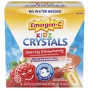 Emergen-C Kidz Kristallid, On-the-Go Emergen-C Immune Support Supplement koos C-vitamiini, B-vitamiinide, tsingi ja mangaaniga, Sädelev maasikas, ladustamine Stuffer - 56 Stick Packs