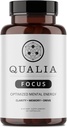 Qualia Focus Brain Booster Supplement | Võimas nootroopiline, mis on mõeldud jätkusuutliku vaimse energia, häire, kontsentratsiooni ja mälu pakkumiseks Ginkgo Biloba, L-Theanine Plus | 1 kuu pakkumine