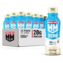 Lihaskude Nullvalk Shake, Vanilla Crème, 20 g valku, nullsuhkur, 100 kalorit, kaltsium, vitamiinid A, C & D, 4g kiudaine, energiline snakk, treeningu taastamine, pakendamine võib varieeruda 11.16 Fl Oz (12. pakend)