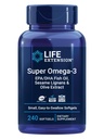 Life Extension Super Omega-3 EPA / DHA kalaõli, seesami ignaanid ja oliiviekstrakt - südame tervis, aju tervis, põletik Tervisetoetus, gluteenivaba, lihtne neelata, mitte-GMO, 240 Softgels