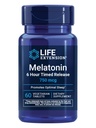 Eluea pikendamine Melatoniin 6-tunnine ajastatud vabanemine, 750 mcg, laiendatud vabanemisega valem õrna une toetamiseks, tervislikud ööpäevased rütmid, rakukaitse, gluteenivaba, mitte-GMO, taimetoitlane, 60 tabletti