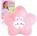 Mikrolaineahju küttepadi perioodiks krambid Valu leevendamine - mikrolaineahju küttepadi naistele, kellel on niiske soojuspakend kaela õlale Cute Pehme soe Kompressioon Hubane Pad Plush Star Valentines Kingitused tüdrukutele