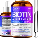 Biotiin & kollageeni tilgad lihtsaks imendumiseks - juuste kasvu Vedel täiendus - Tervislik nahk & küüned - Unisex