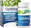 Optimind Bacopa Monnieri aju lisand mälule ja fookusele, nootroopilised fosfatidüülseriiniga, Huperzine A, Non-GMO, kliiniliselt uuritud koostisosad, 32 kapslit